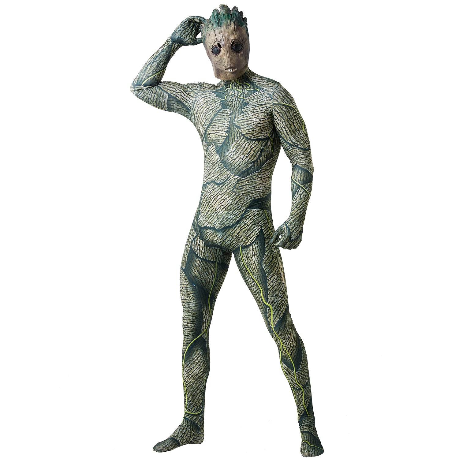 Groot Cosplay Costume Jumpsuit Zentai Party Carnival - Ecosfun
