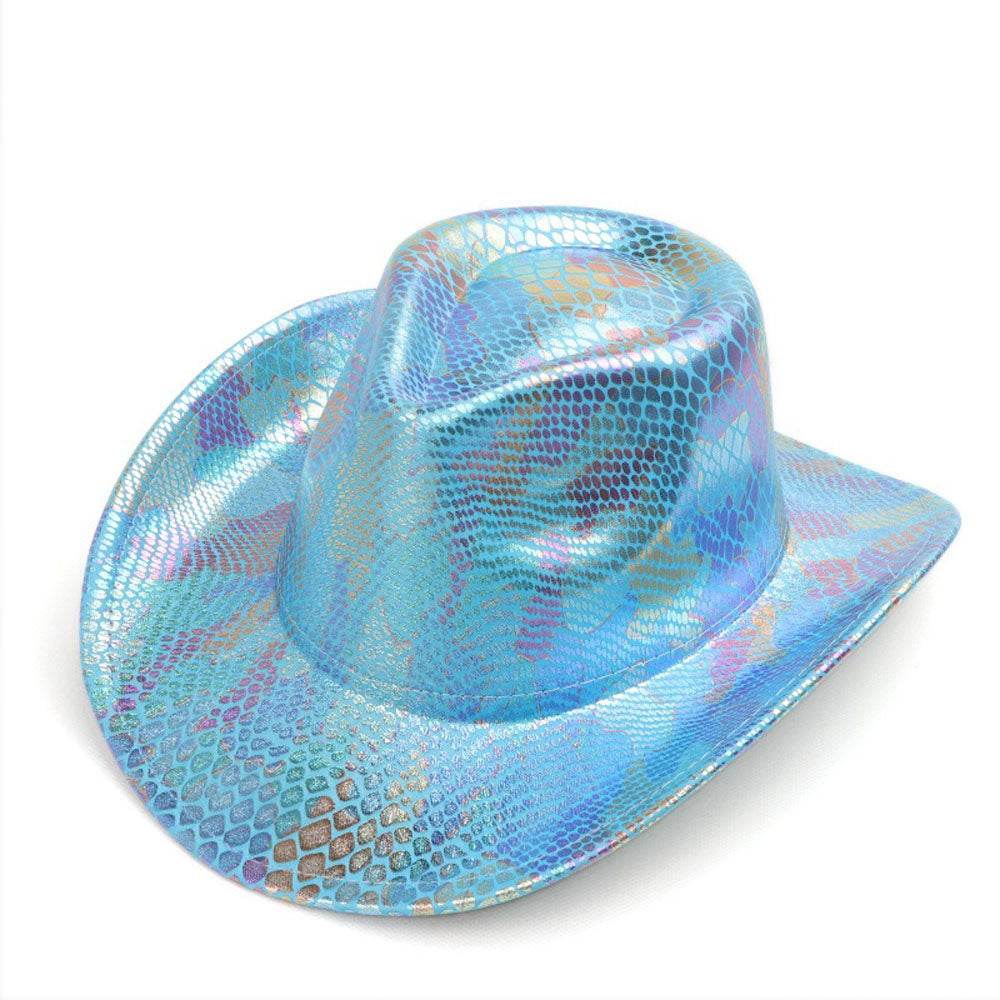 Western cowboy hat men's retro sequined Party dance - Ecosfun