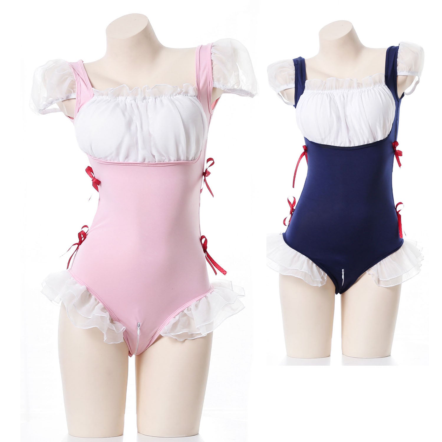 Lotus Leaf One-Piece Princess Maid Uniform Suit