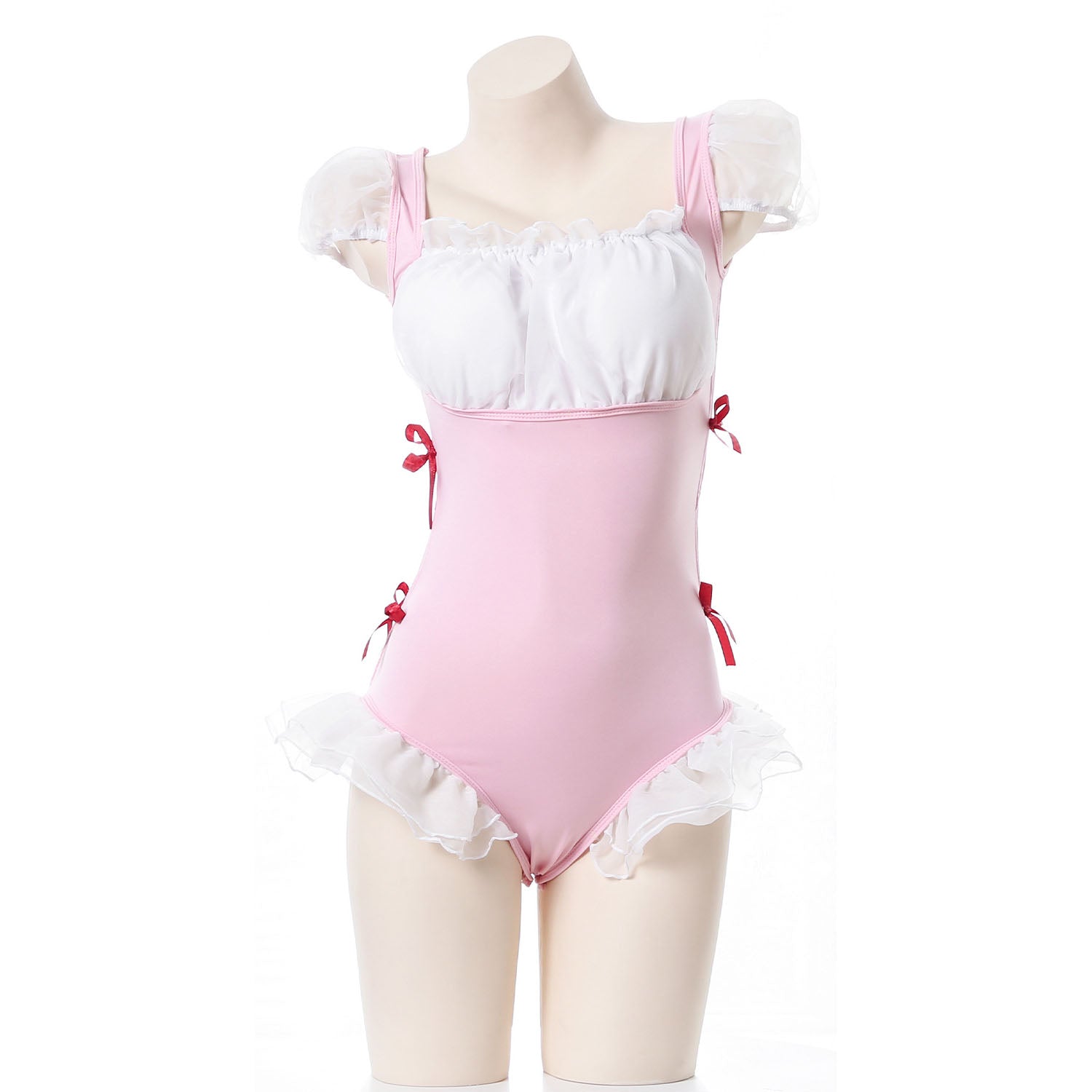 Lotus Leaf One-Piece Princess Maid Uniform Suit