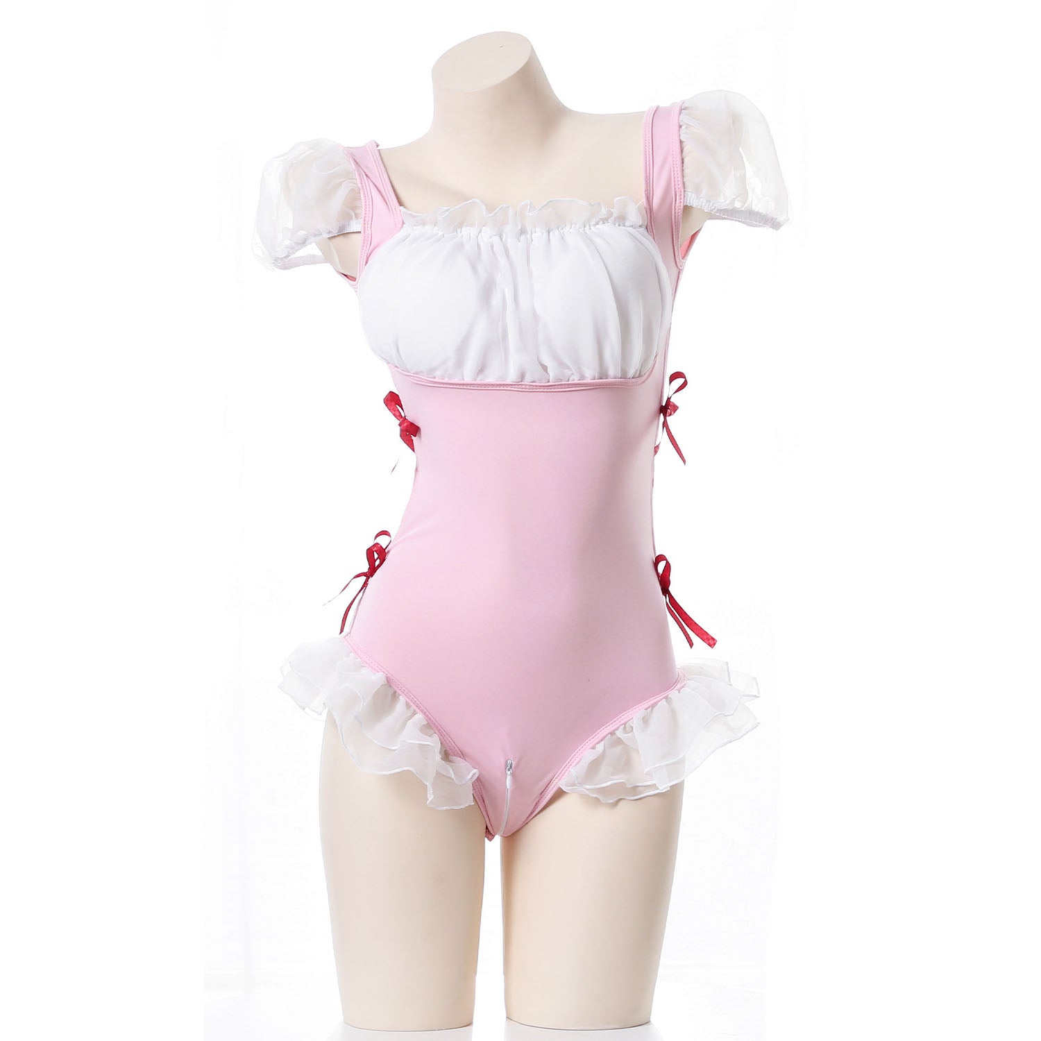 Lotus Leaf One-Piece Princess Maid Uniform Suit