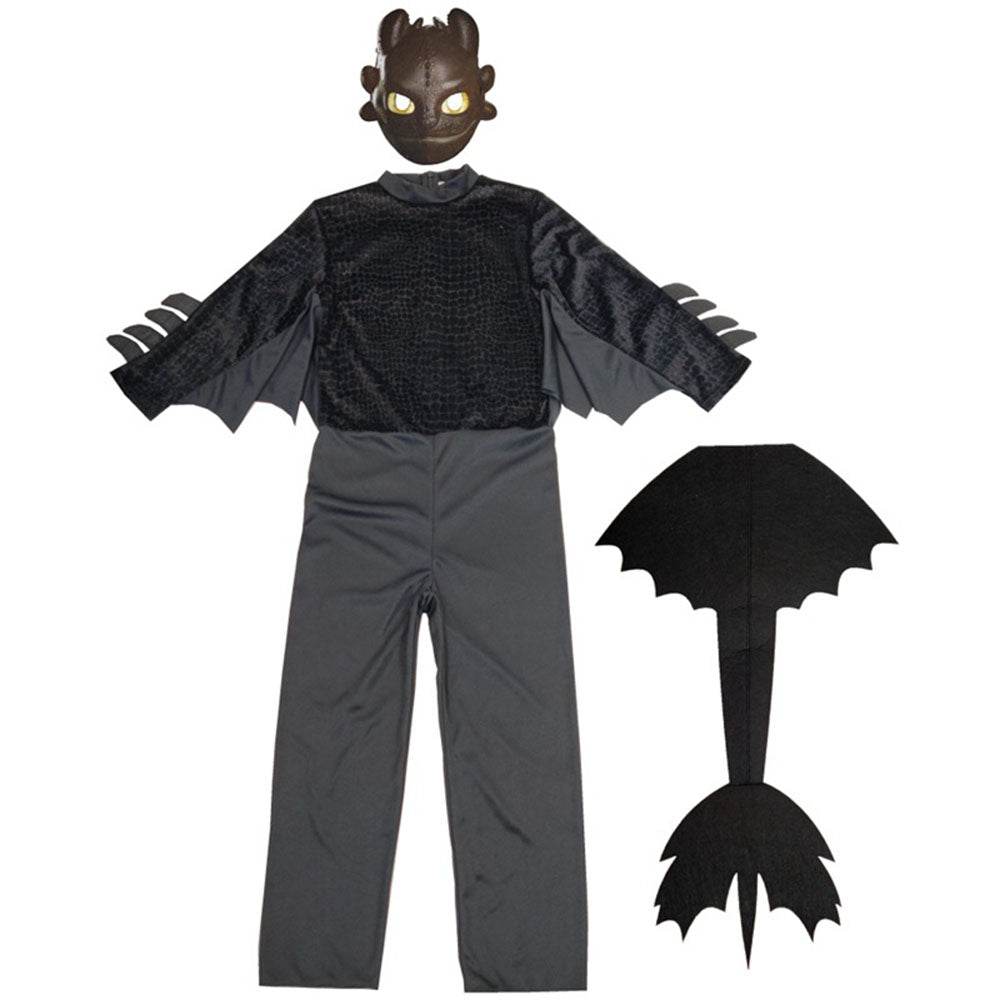 How to Train Your Dragon: Toothless Live Action Deluxe Child Costume Halloween - Ecosfun