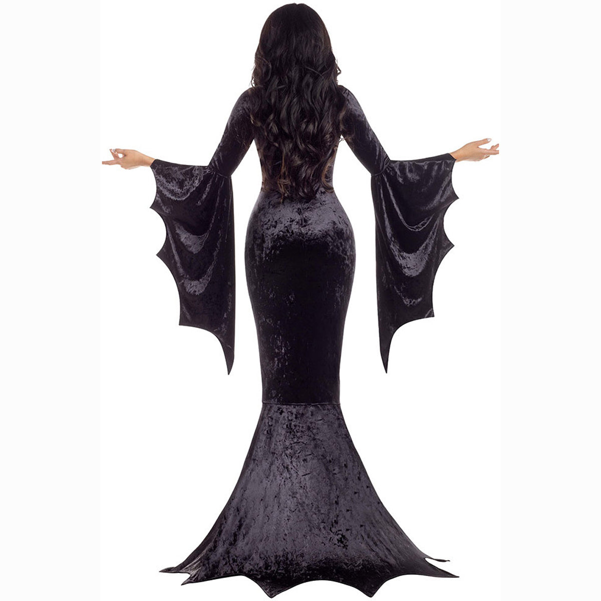Halloween Bat Witch Ghost Bride Costume Vampire Dress for Women