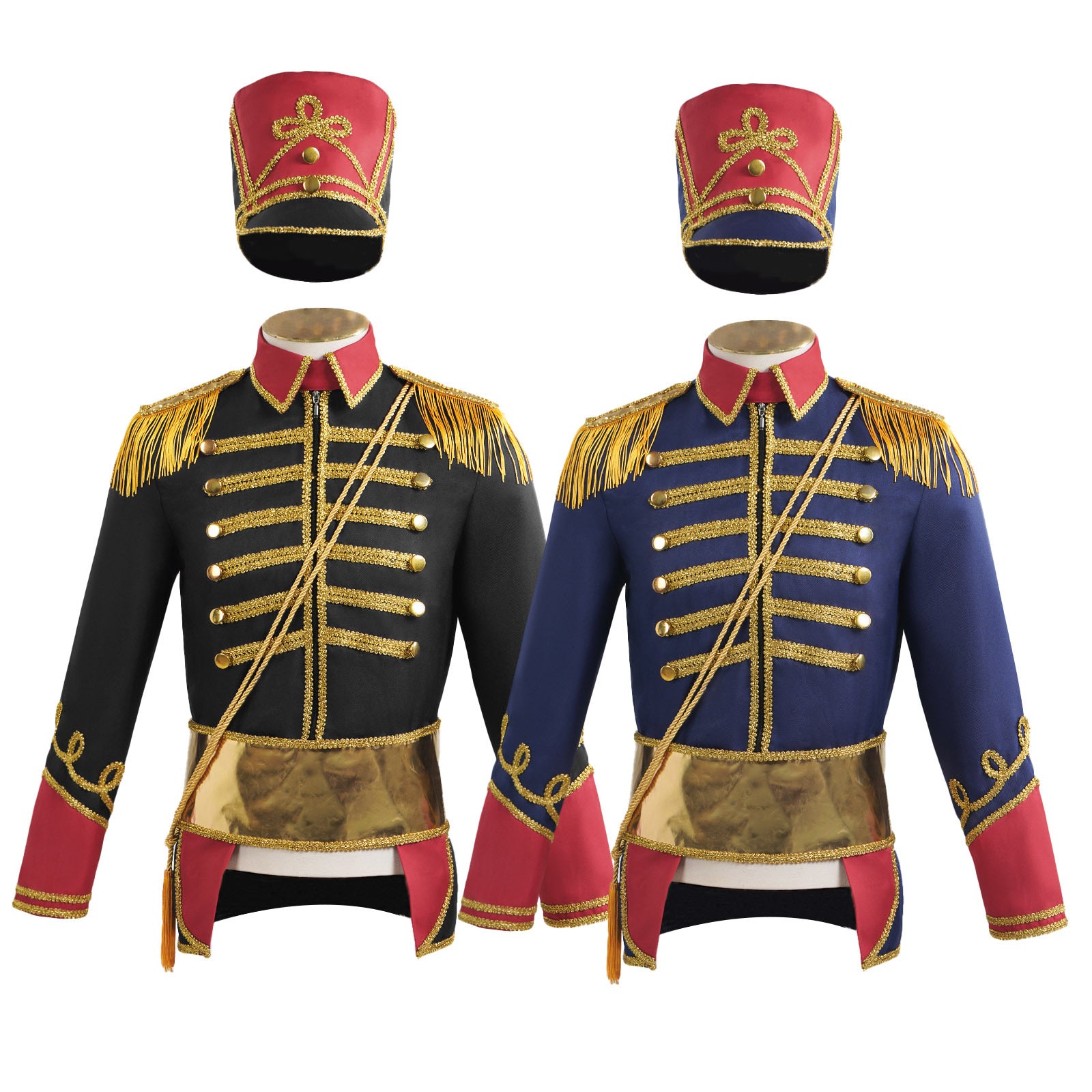 British Hussar Tunic Royal Prince Tailcoat Drummer Parade Costume Jacket Men Halloween