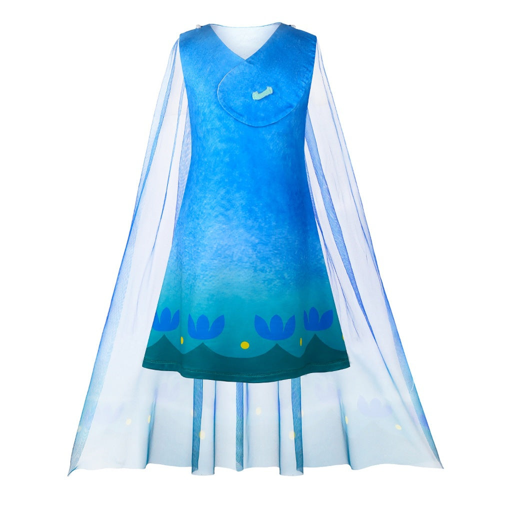 Girls Trolls World Tour Costume Princess Poppy Dress Set