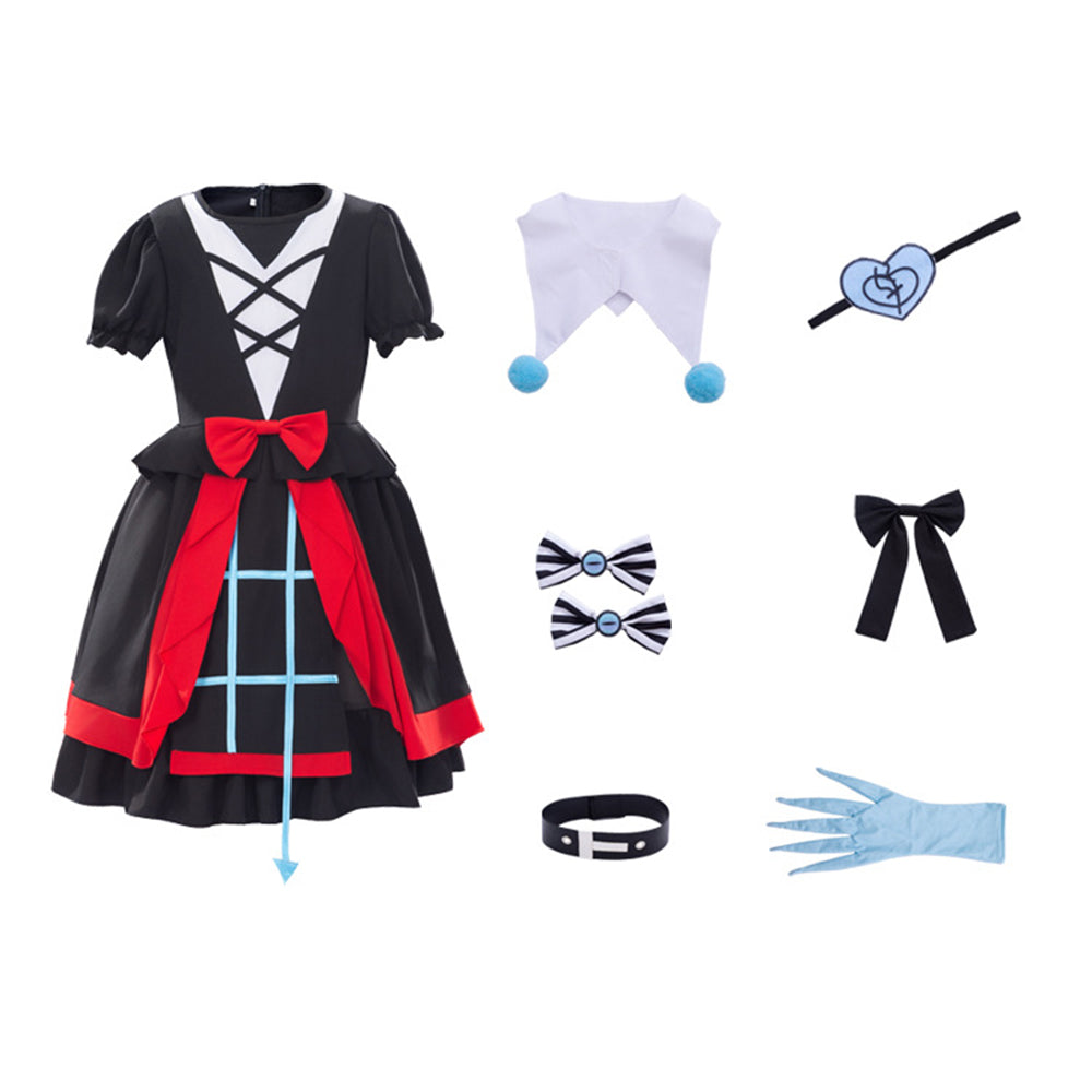Game Eggy Party Stella Mute Girl Cosplay Costume Set