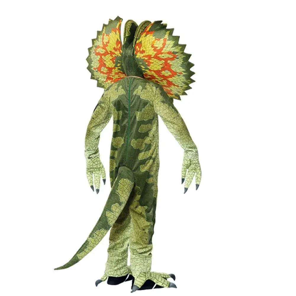 Child's Triceratops Dinosaur Cosplay Costume Jumpsuit Halloween Dress Up for Kids - Ecosfun