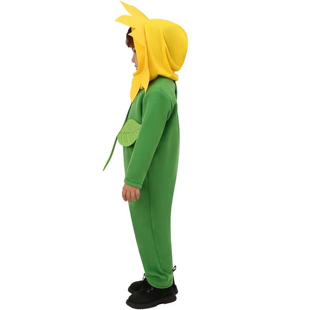 Children's Day Sun Flower Kids Jumpsuit Stage Party Cosplay Costumes - Ecosfun