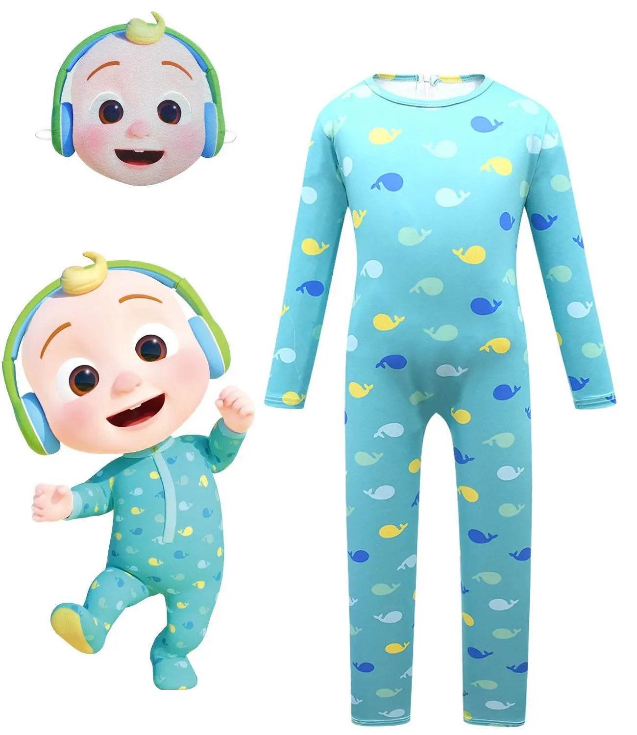 CocoMelon Cartoon Costumes Character Halloween Sweater Jumpsuit Dress Up - Ecosfun