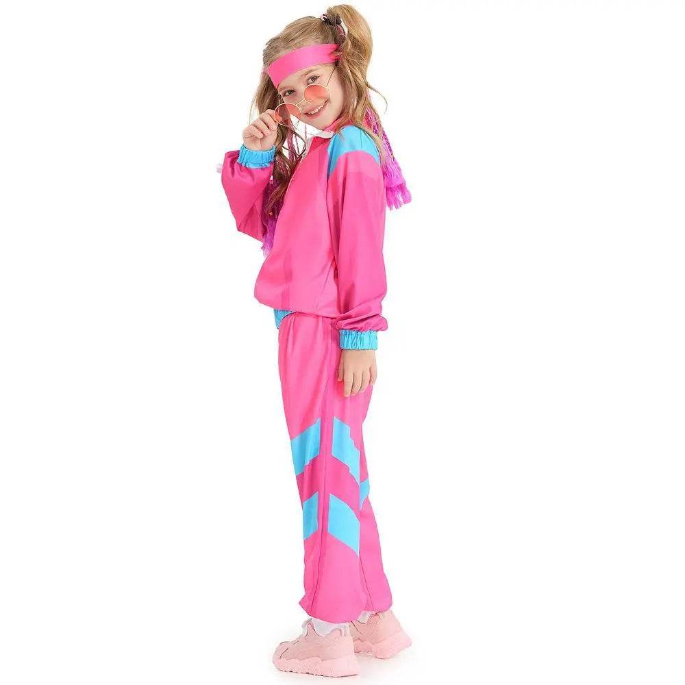 Disco 80S Costume Outfits Dance Set Hip Hop Modern Jazz Team Performance Kids - Ecosfun