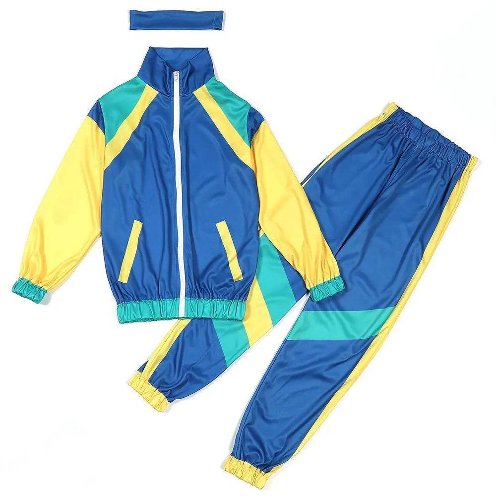 Disco 80S Costume Outfits Dance Set Hip Hop Modern Jazz Team Performance Kids - Ecosfun