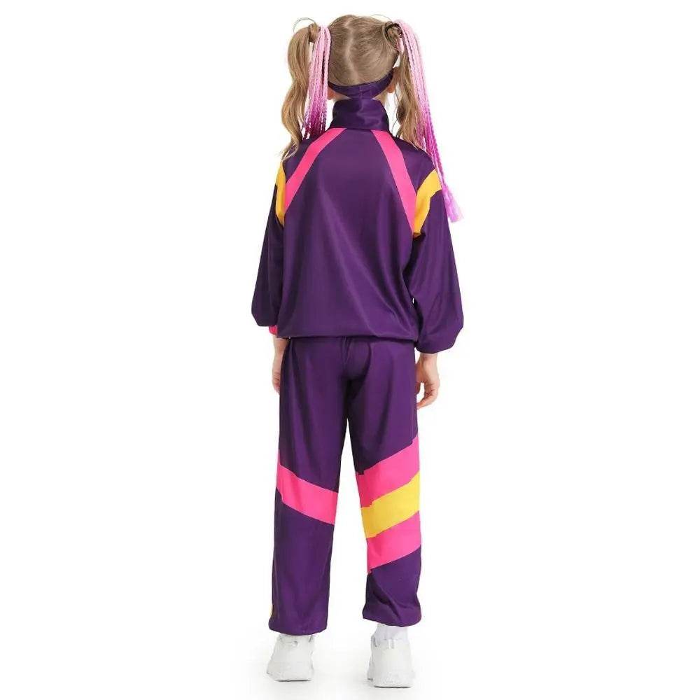 Disco 80S Costume Outfits Dance Set Hip Hop Modern Jazz Team Performance Kids - Ecosfun