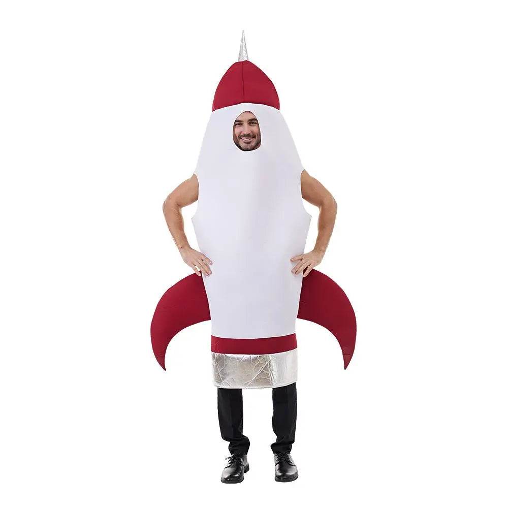 Fancy Dress Space Rocket Inflatable Costume Jumpsuit for Adults Outfit Halloween - Ecosfun