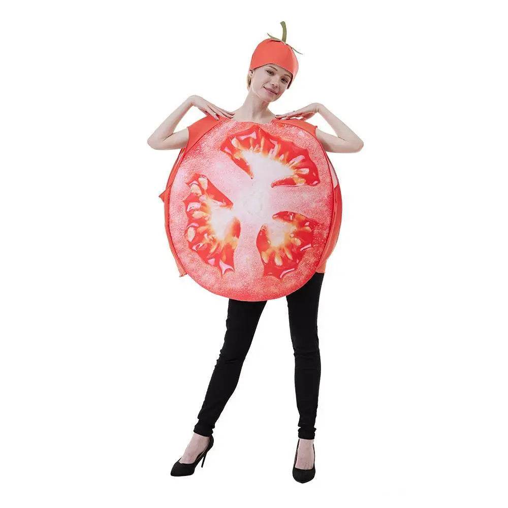 Fruit Sliced Vegetable Tomato women Halloween carnival costume for Adult - Ecosfun