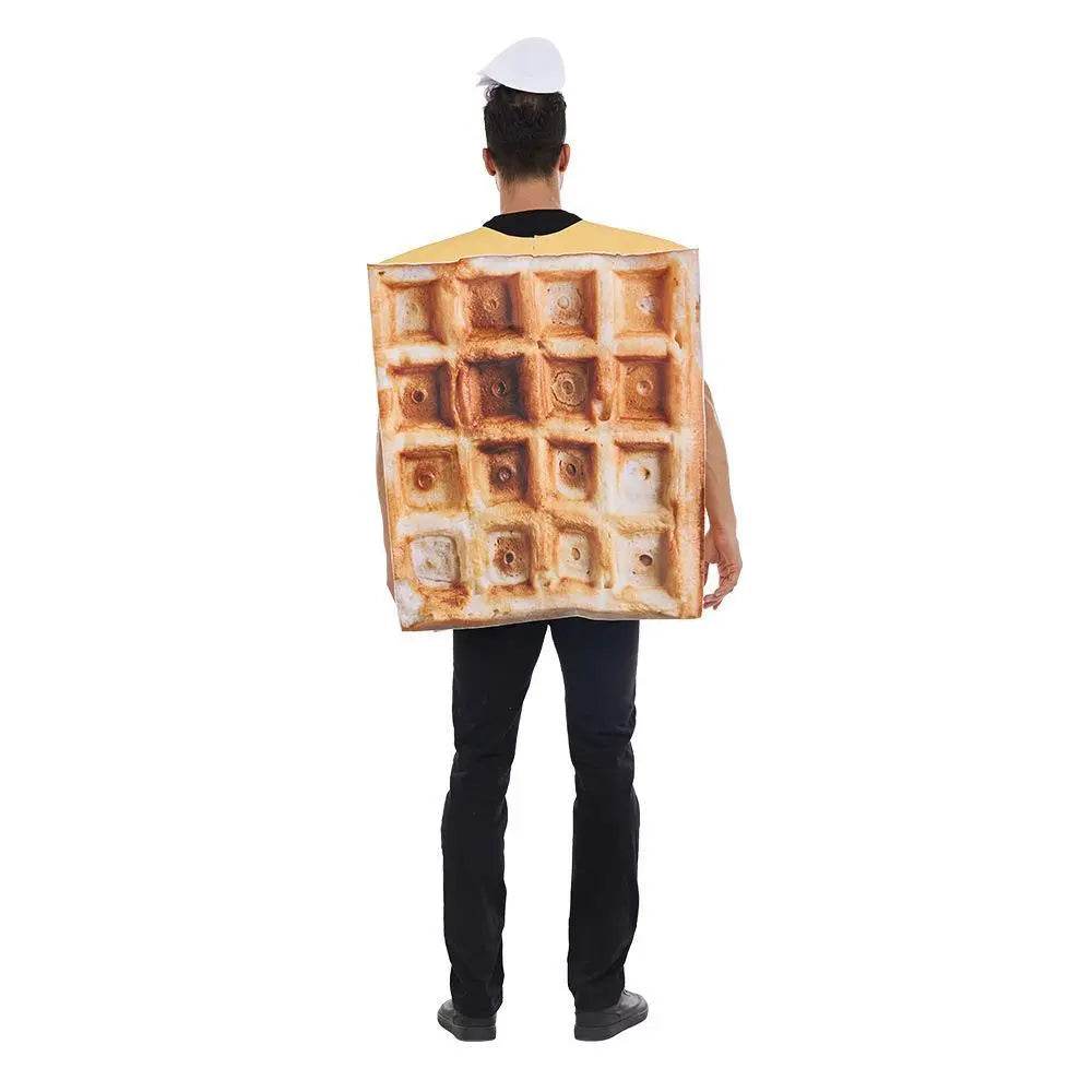 Funny Food Waffle Muffins Halloween Carnival Suit Cosplay Costume For Adults - Ecosfun