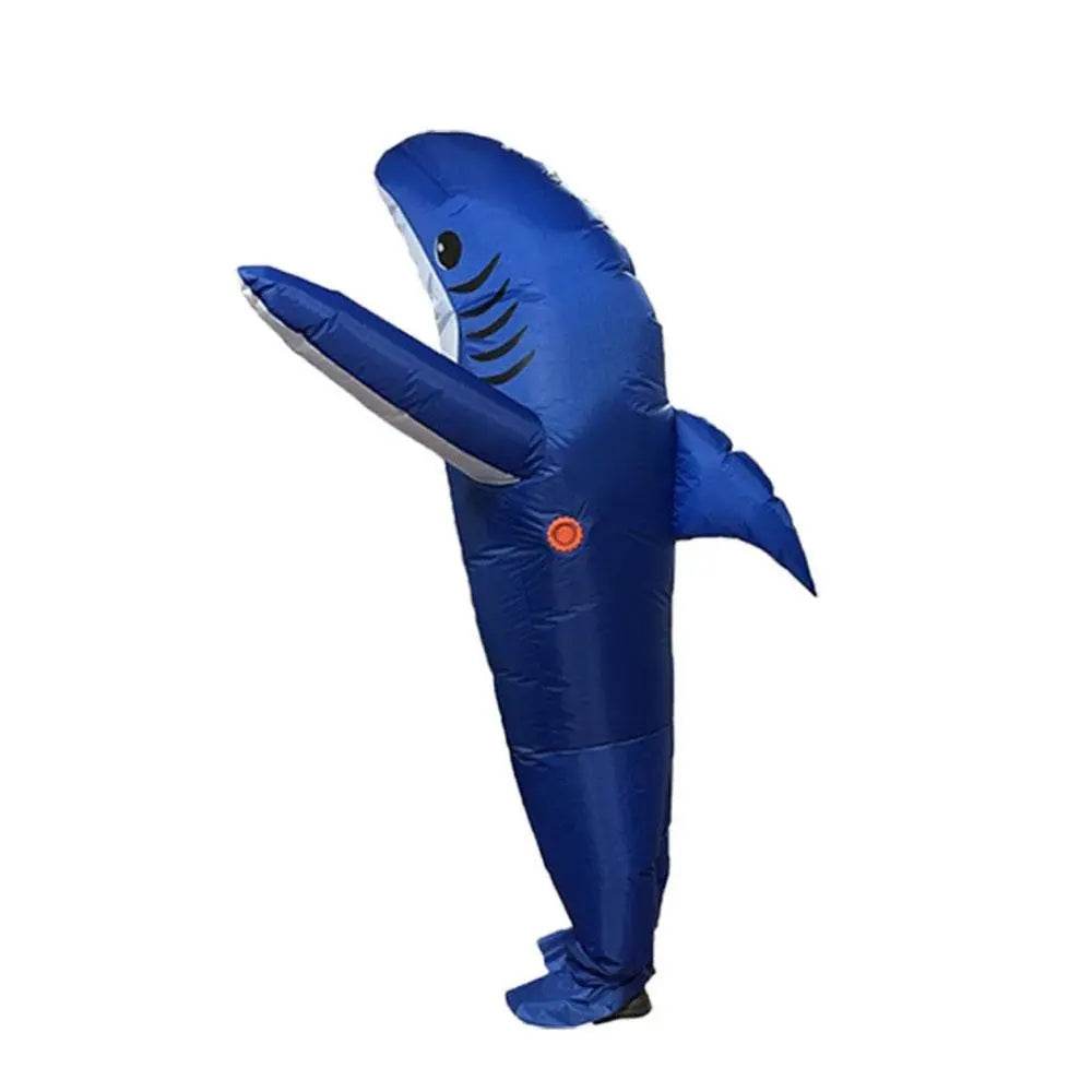 Funny inflatable shark costume Halloween Party for Adult Kids - Ecosfun