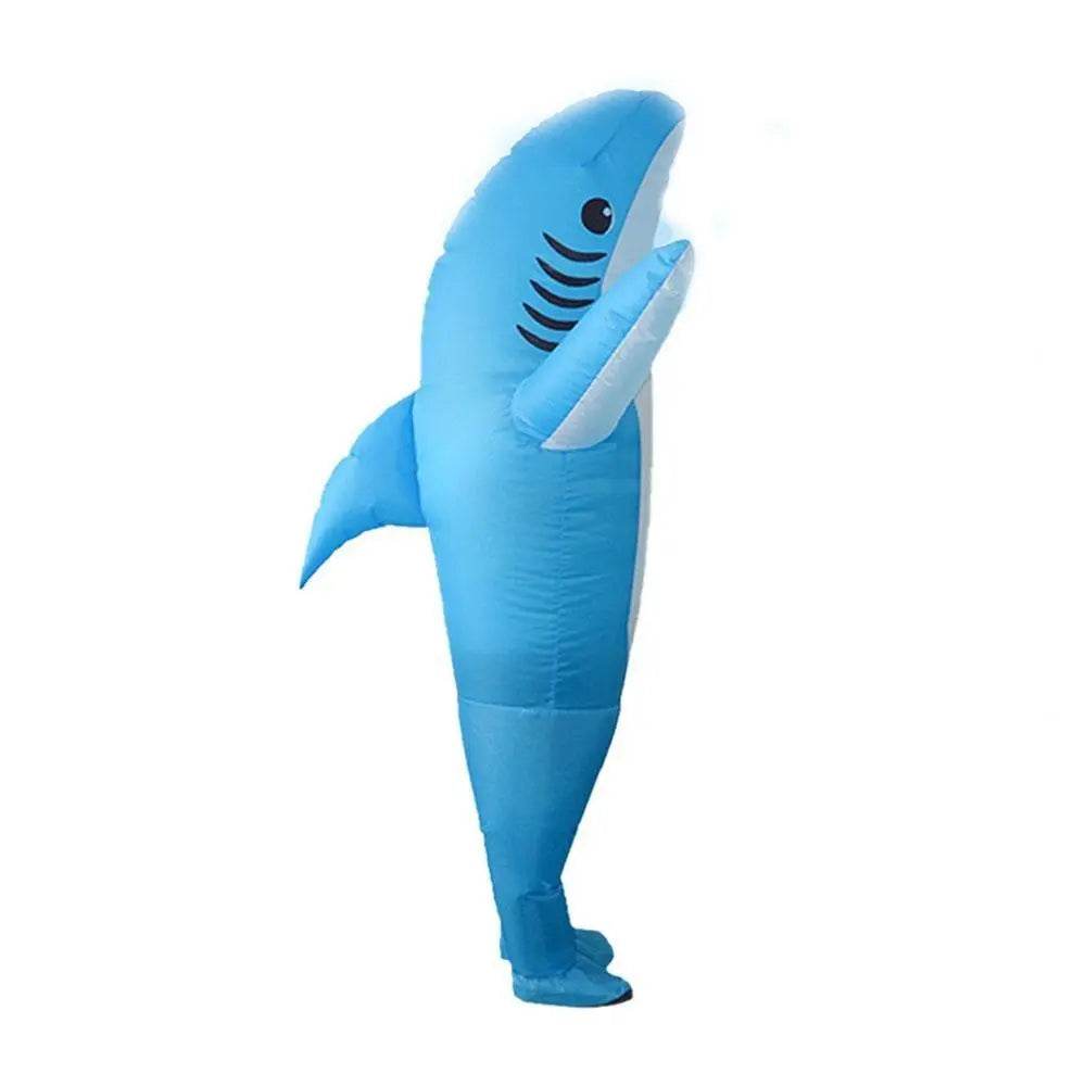 Funny inflatable shark costume Halloween Party for Adult Kids - Ecosfun