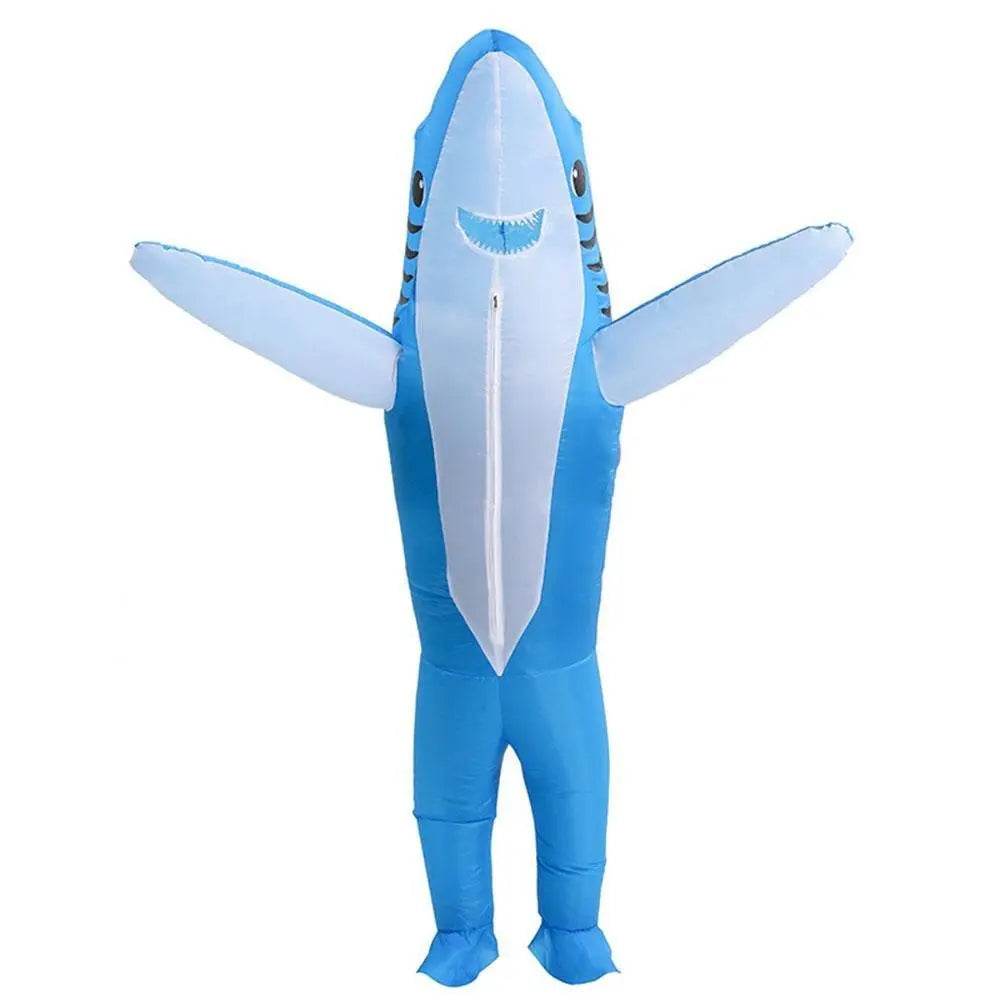 Funny inflatable shark costume Halloween Party for Adult Kids - Ecosfun