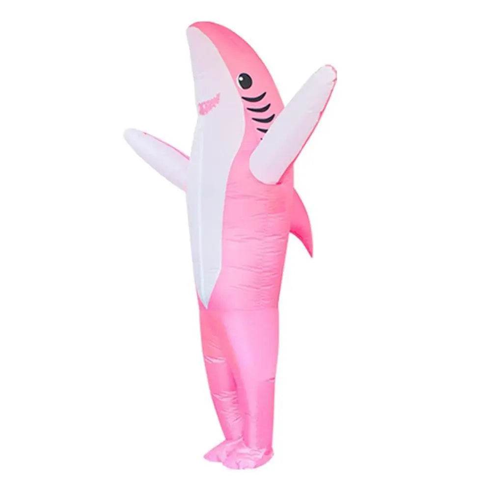 Funny inflatable shark costume Halloween Party for Adult Kids - Ecosfun