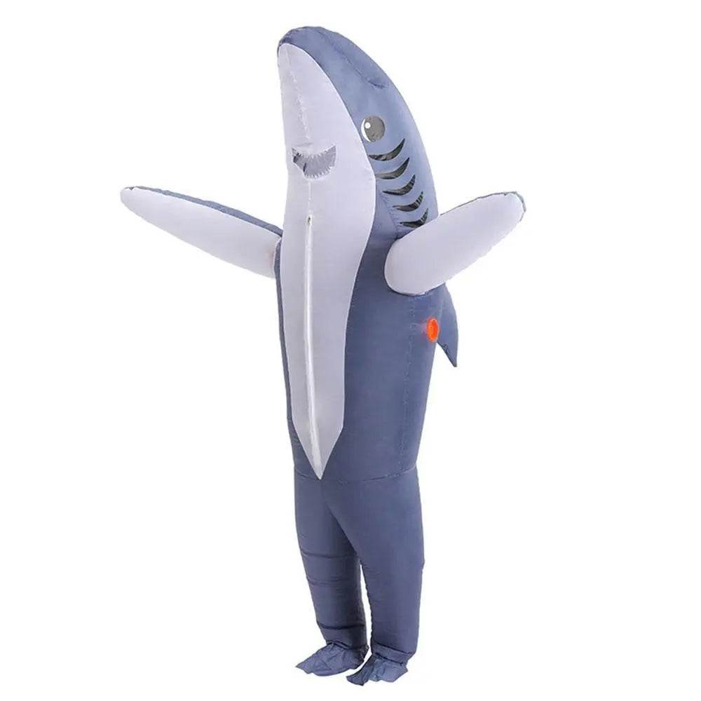 Funny inflatable shark costume Halloween Party for Adult Kids - Ecosfun