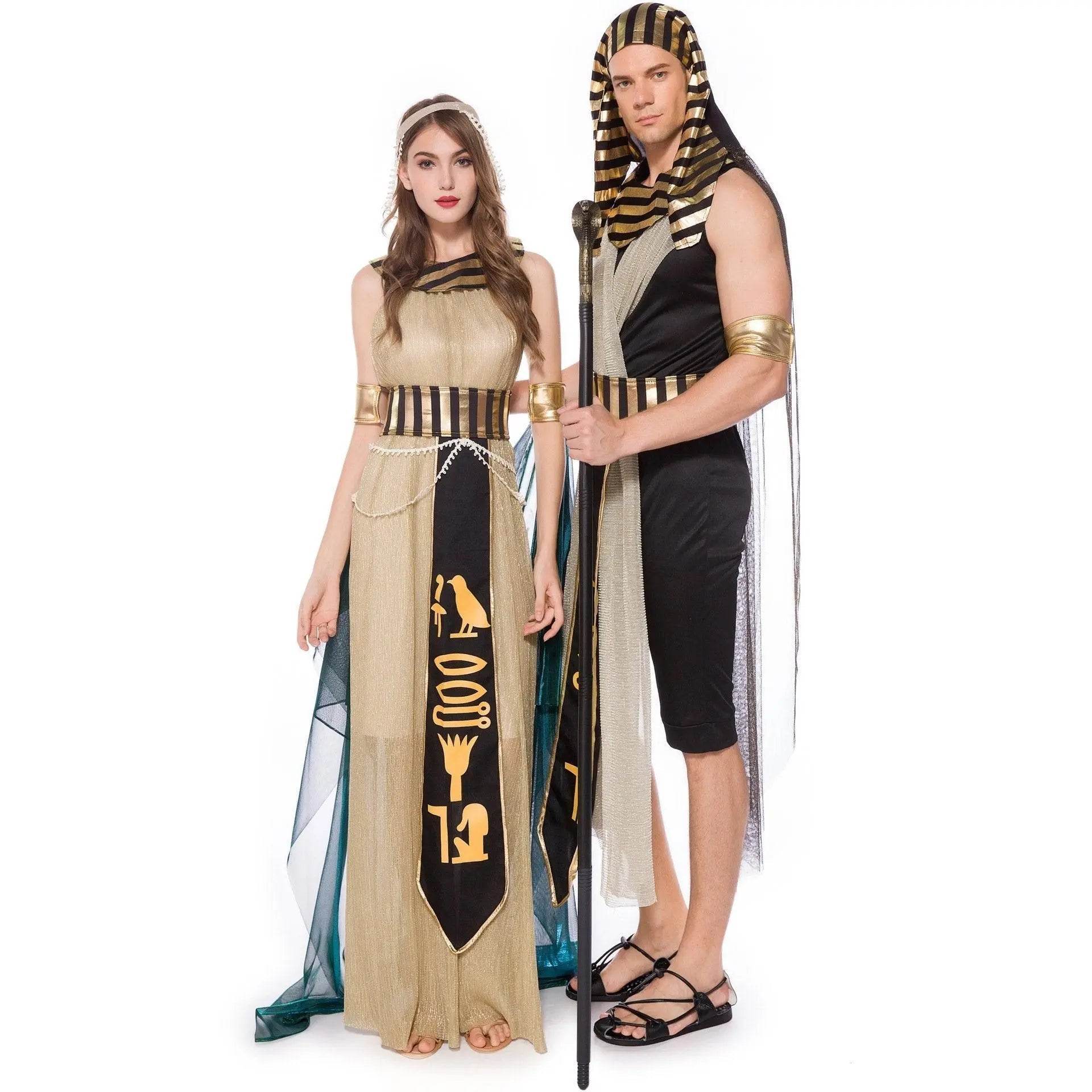 Greek Goddess Prince Couples Costume Halloween Outfits Cosplay Party Carnival - Ecosfun