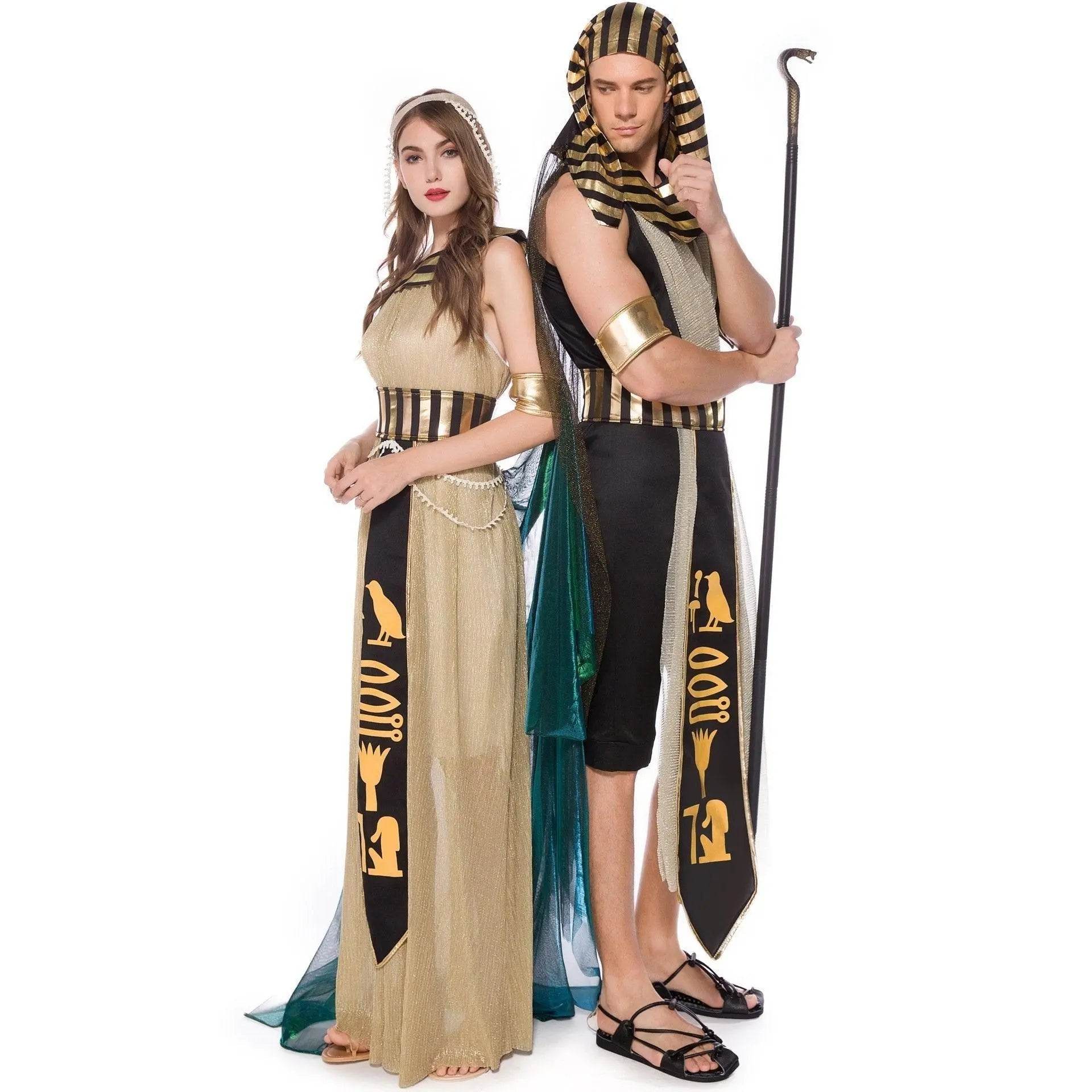 Greek Goddess Prince Couples Costume Halloween Outfits Cosplay Party Carnival - Ecosfun
