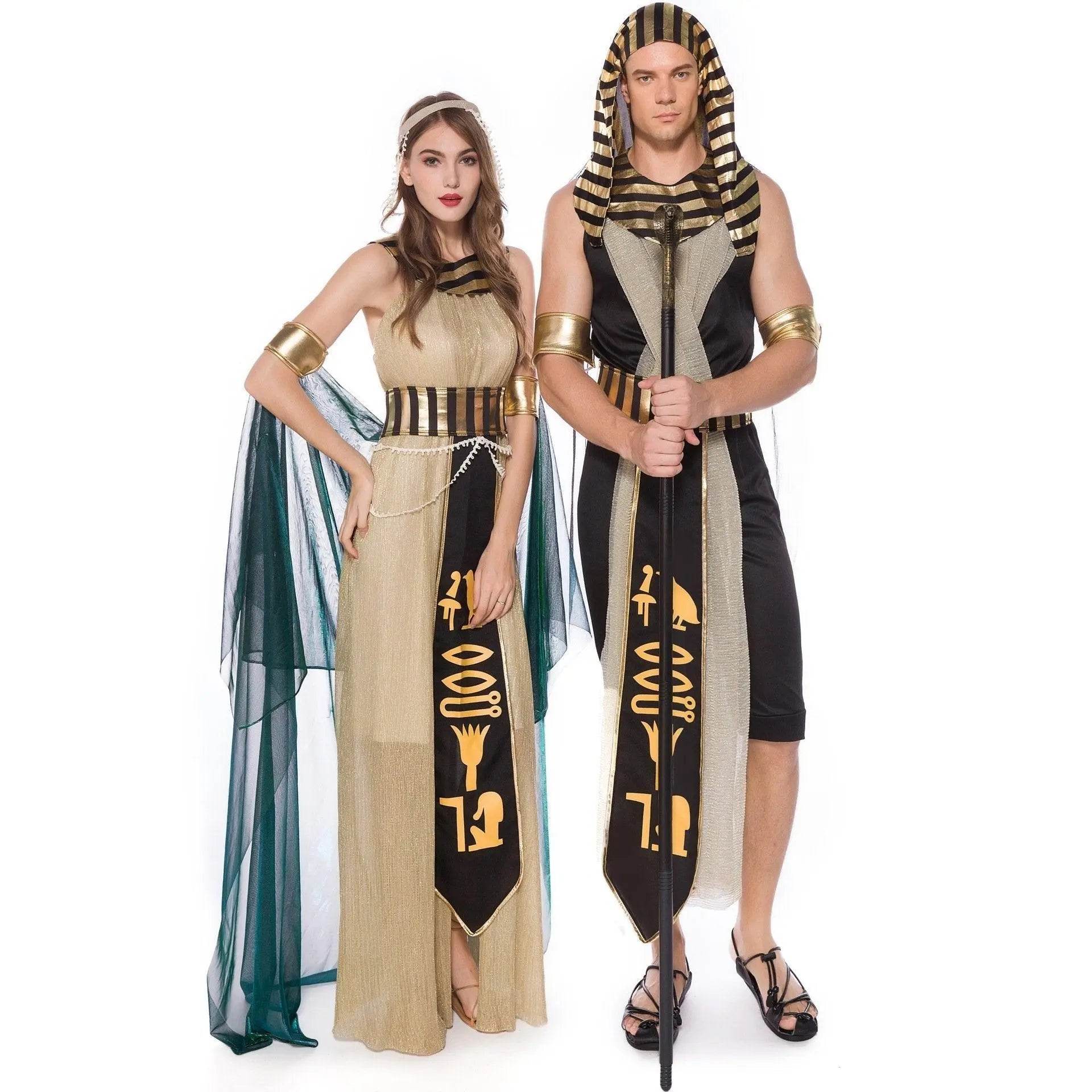 Greek Goddess Prince Couples Costume Halloween Outfits Cosplay Party Carnival - Ecosfun
