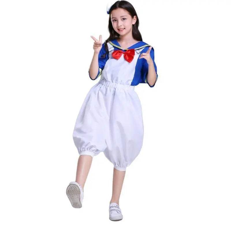Halloween Sailor Suit Donald Duck Matching Family Cosplay Costume - Ecosfun