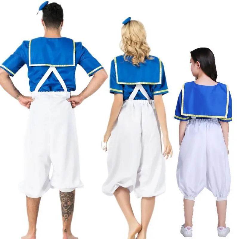 Halloween Sailor Suit Donald Duck Matching Family Cosplay Costume - Ecosfun