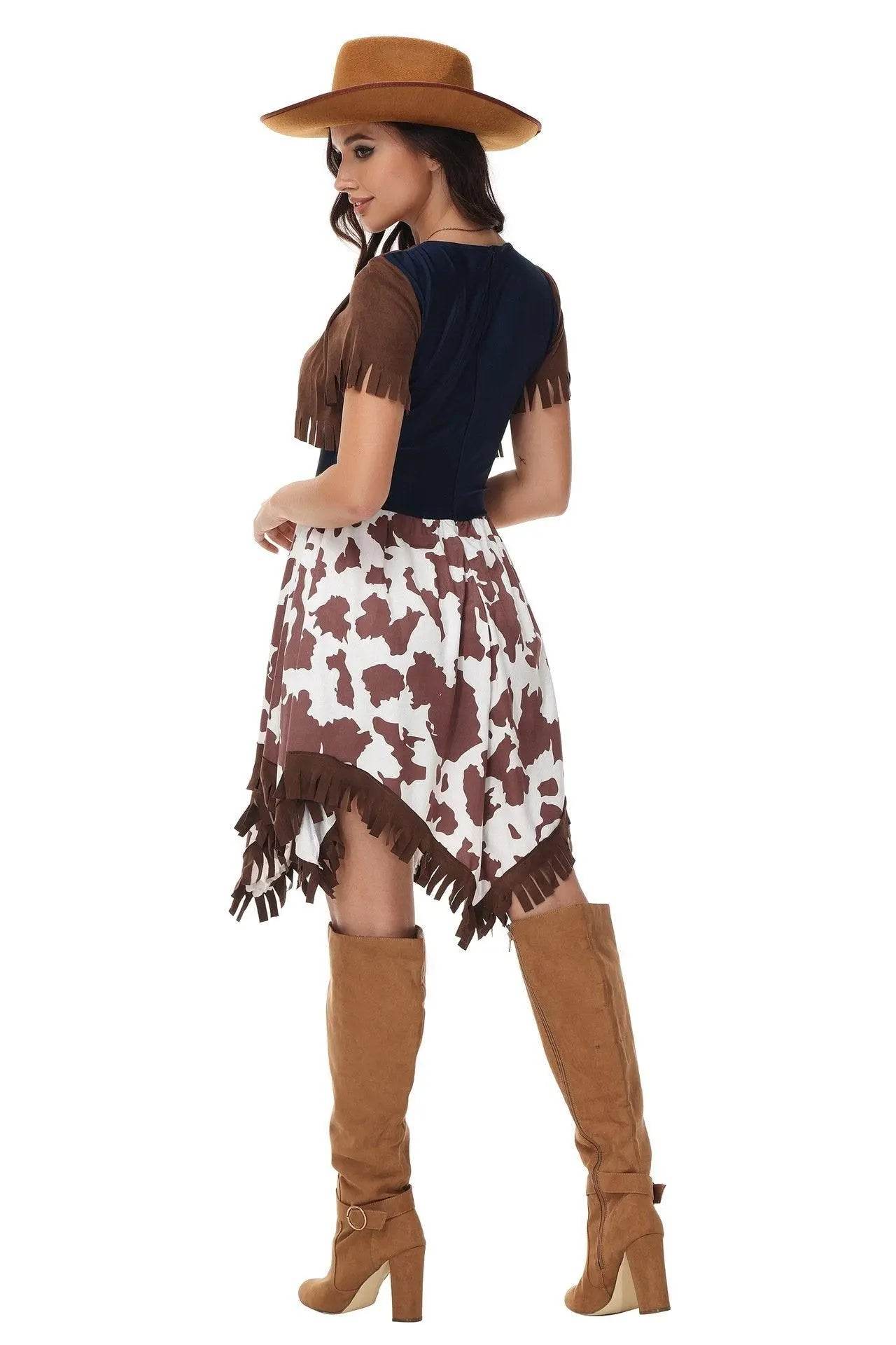 Halloween cosplay Adult retro 70s disco Hippie Fancy Dress Costume - Ecosfun