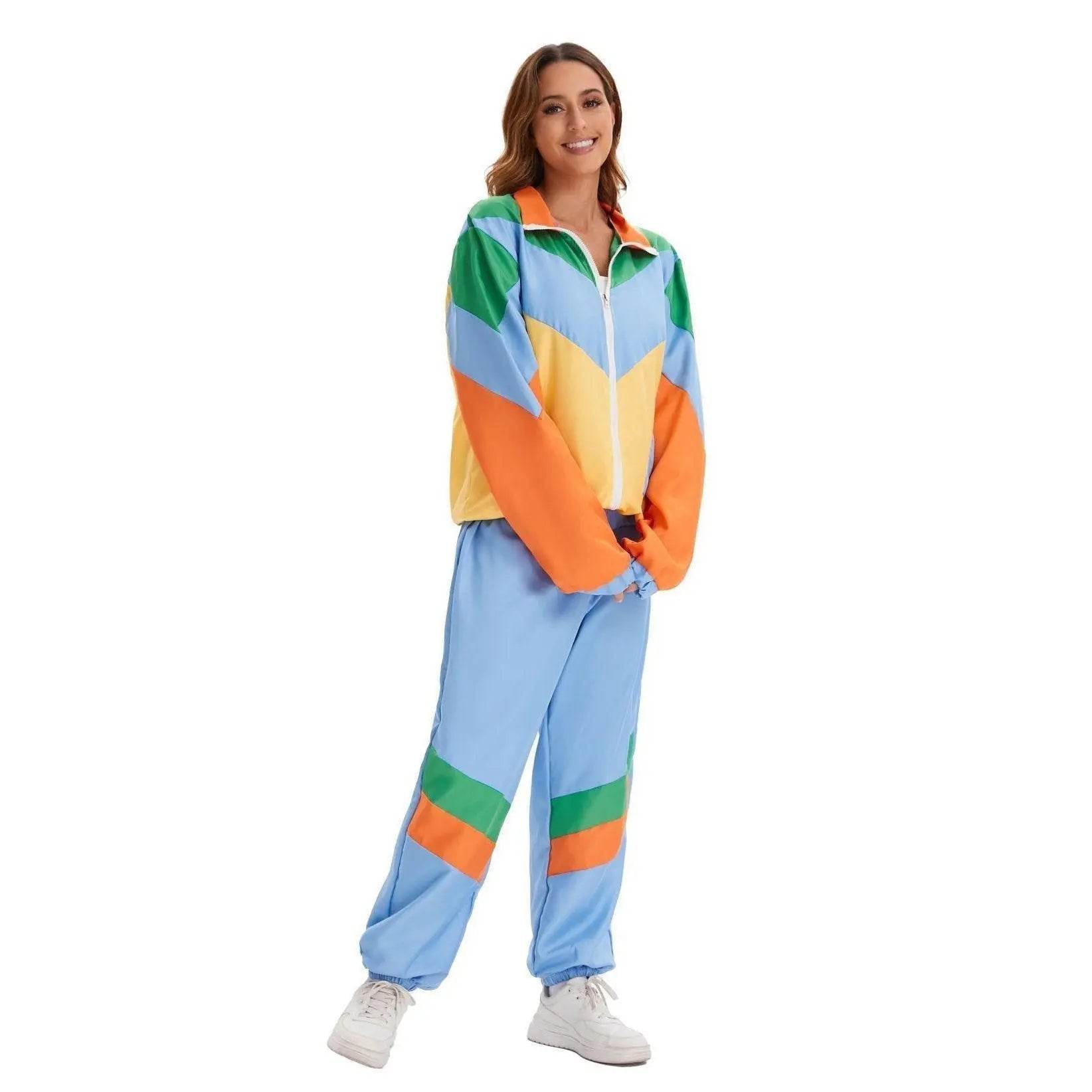 Hip Hop Rock Hippie 70s Costumes Vintage Cosplay Halloween Outfit - Ecosfun