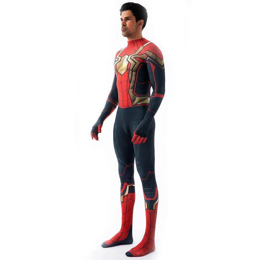 Iron Spider-Man No Way Home Peter Benjamin Parker Costume Cosplay Jumpsuit Halloween - Ecosfun