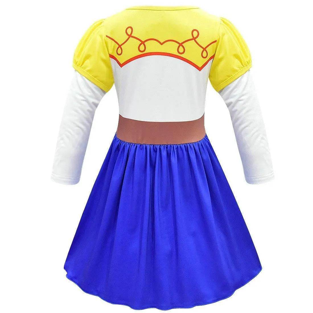 Jessie Toy Story 4 Costume Long Sleeve Dress for Kids Girls - Ecosfun