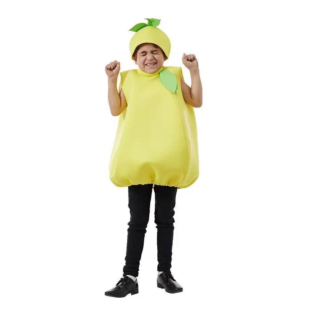 Kids Lemon Baby Fruit Jumpsuit Halloween Cosplay School Party Costumes - Ecosfun