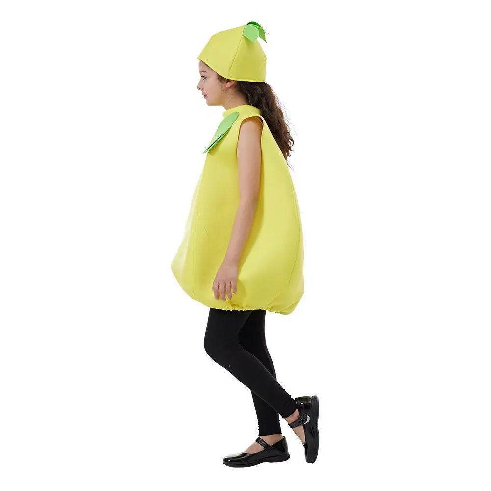 Kids Lemon Baby Fruit Jumpsuit Halloween Cosplay School Party Costumes - Ecosfun