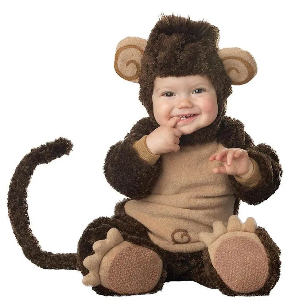 Monkey Romper Baby Infant Toddler Animal Onesie Costume - Ecosfun