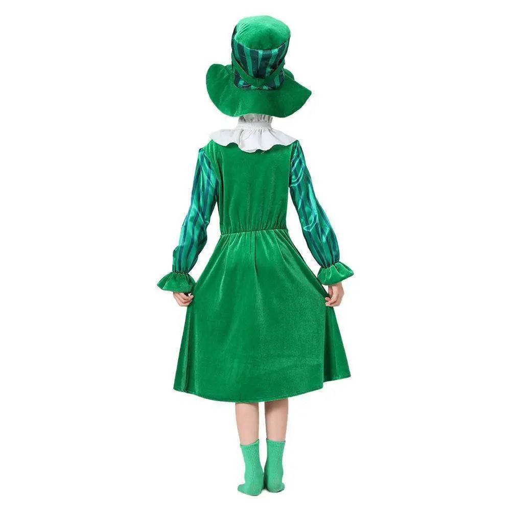 St Patrick's Day Kids Green Dress Party Cosplay Costume Carnival Suit - Ecosfun