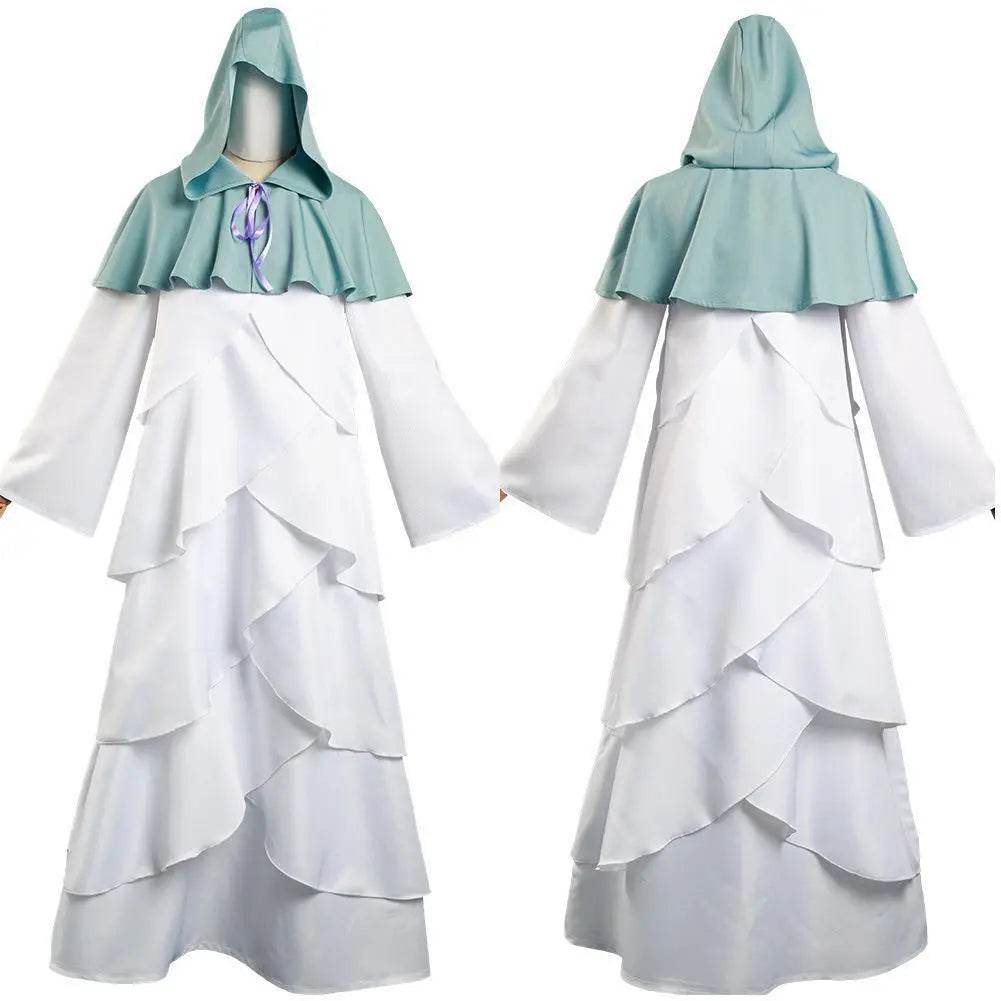 The Promised Neverland Mujika Cosplay Costume Long Robe Cloak Halloween Cape Carnival Outfit for Adults - Ecosfun