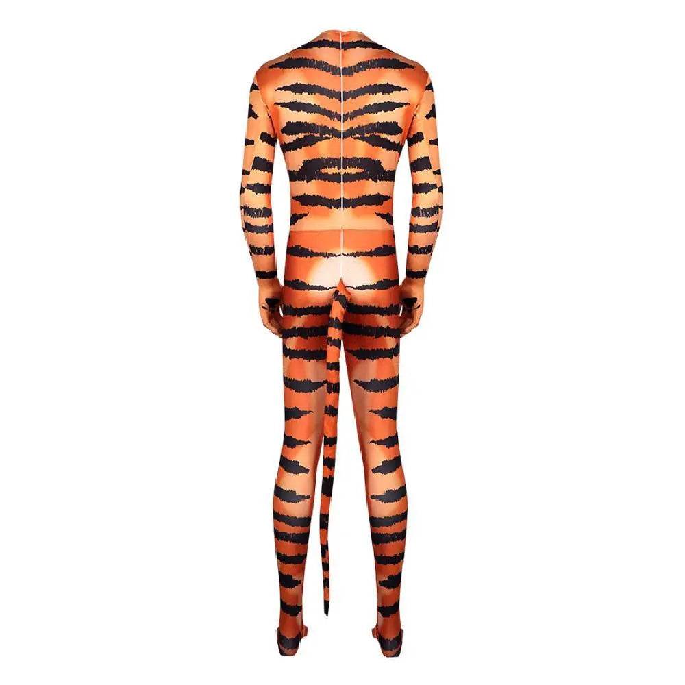 Tiger Stripes Animal Cosplay Zentai Costume Jumpsuit Bodysuit Outfits Adult - Ecosfun