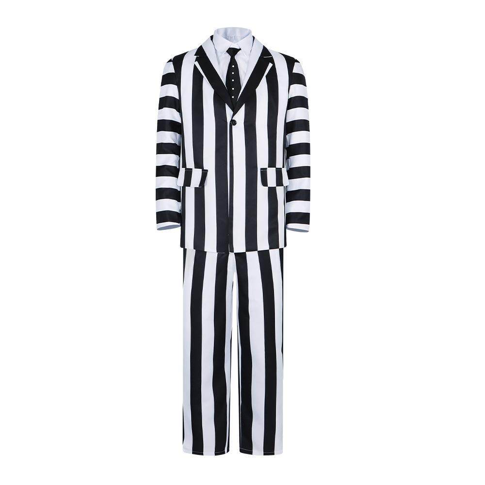 Beetlejuice 2 Michael Keaton Costume Party Halloween Suit - Ecosfun