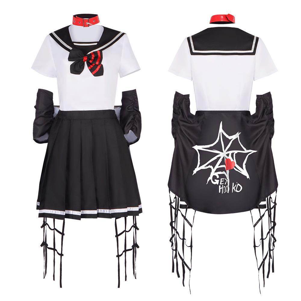 Dead Mount Death Play Shinoyama Poruka Sakimiya Misaki Anime Cosplay Costume Outfits Halloween Carnival Suit - Ecosfun