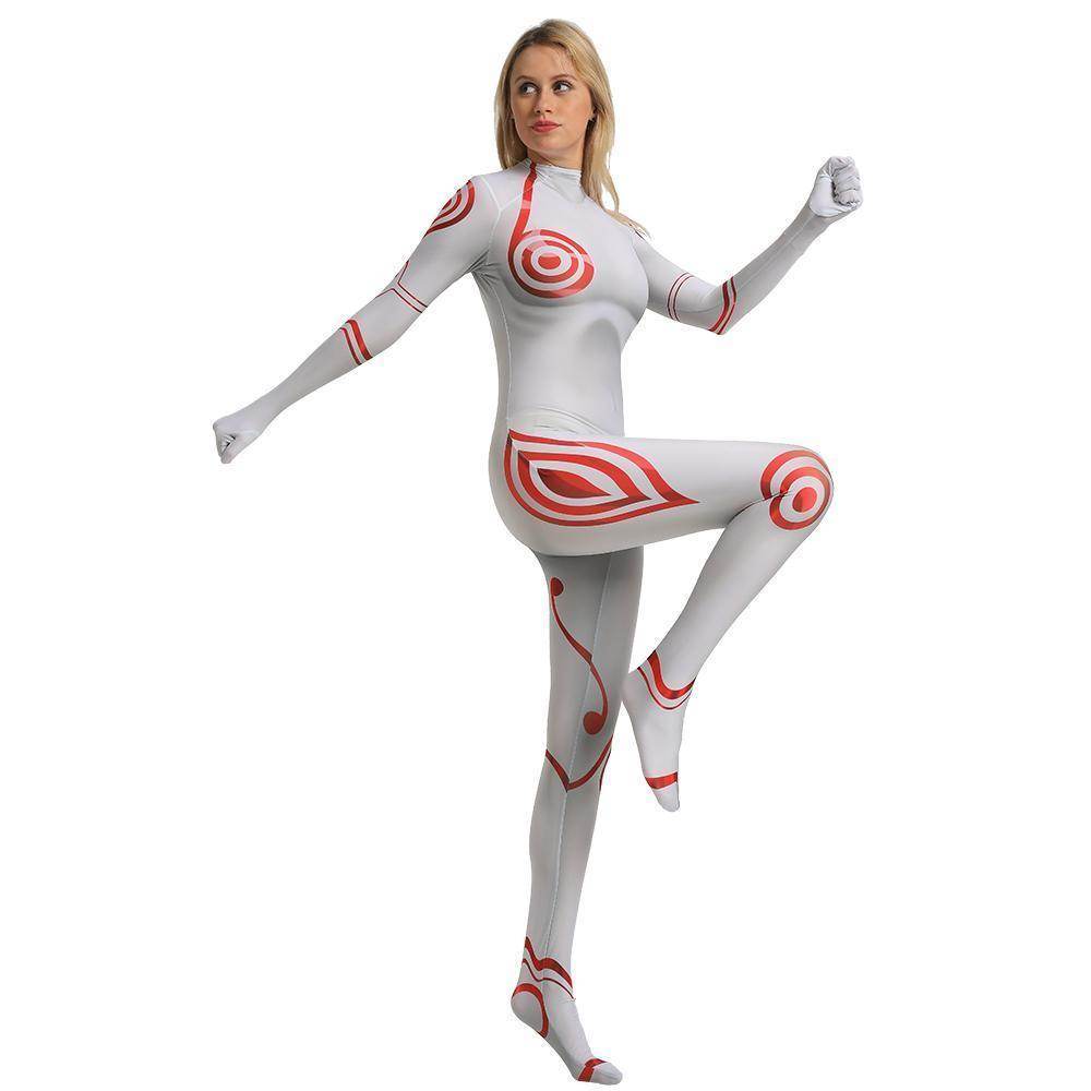 Deadman Wonderland Shiro Cosplay Costume Zentai Bodysuit for Halloween Party - Ecosfun