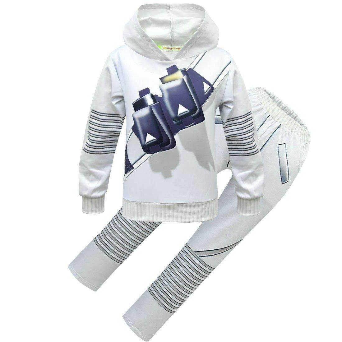 DJ Marshmello Chris Comstock Costume Top Pants Sets for Kids - Ecosfun