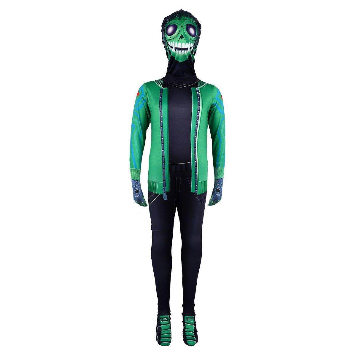 Fortnite Mezmer Cosplay Costume Halloween Jumpsuit Mask for Kids - Ecosfun