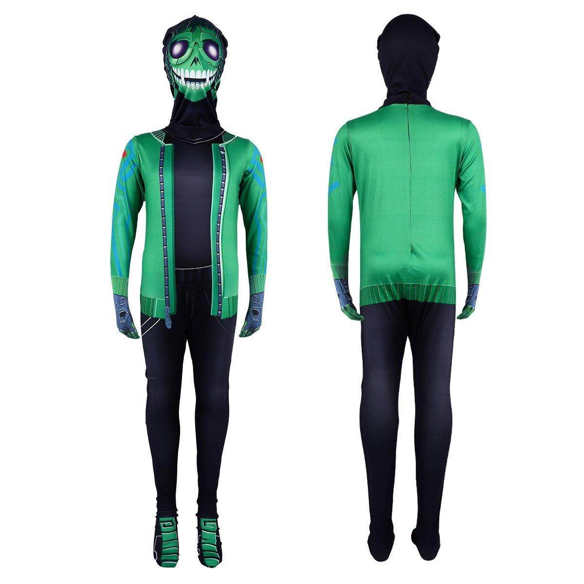 Fortnite Mezmer Cosplay Costume Halloween Jumpsuit Mask for Kids - Ecosfun