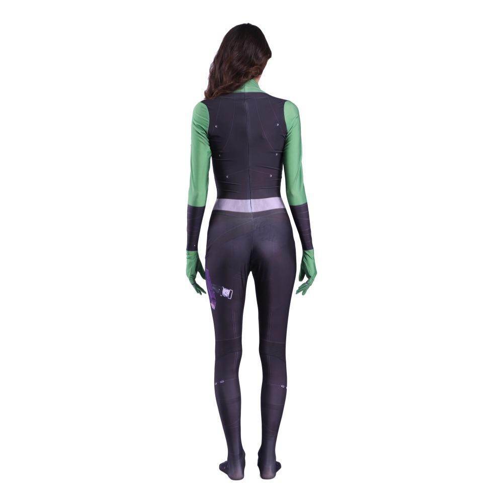 Gamora Costumes Guardians of The Galaxy Cosplay Jumpsuit Superhero Avengers Zentai - Ecosfun