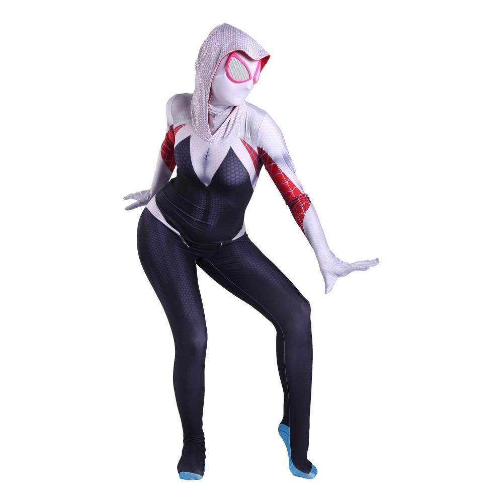Gwen Stacy Spider-man Costume Costume Zentai Jumpsuit Bodysuit Adult Kids - Ecosfun