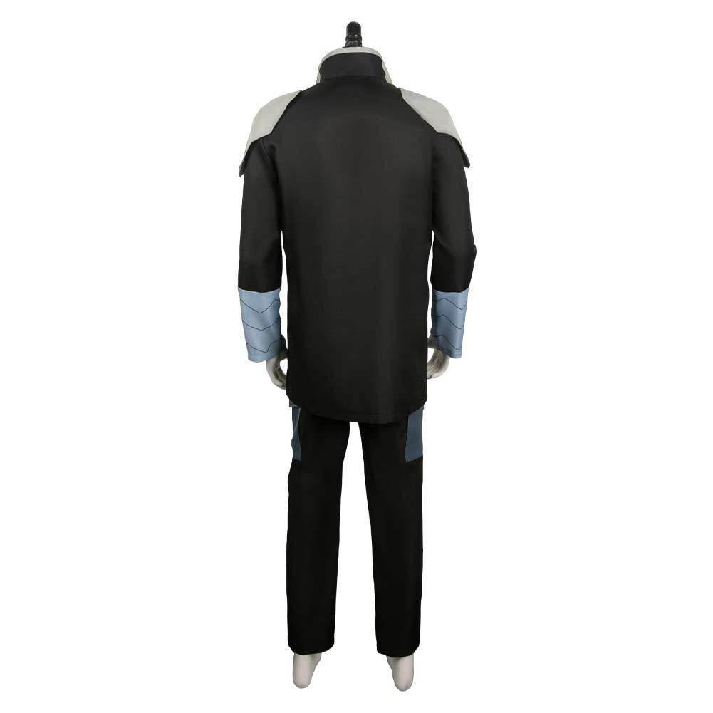 Kaiju No. 8 Soshiro Hoshina Black Team Uniform Cosplay Costume Male Role Play Outfit - Ecosfun