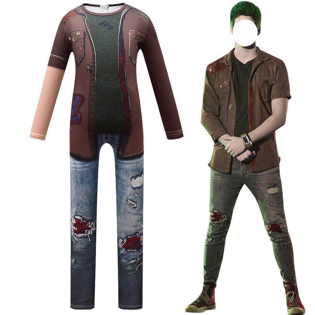 kids College Zombies Cosplay Zentai Suit Costume Children Jumpsuit Bodysuit Outfits for boy - Ecosfun