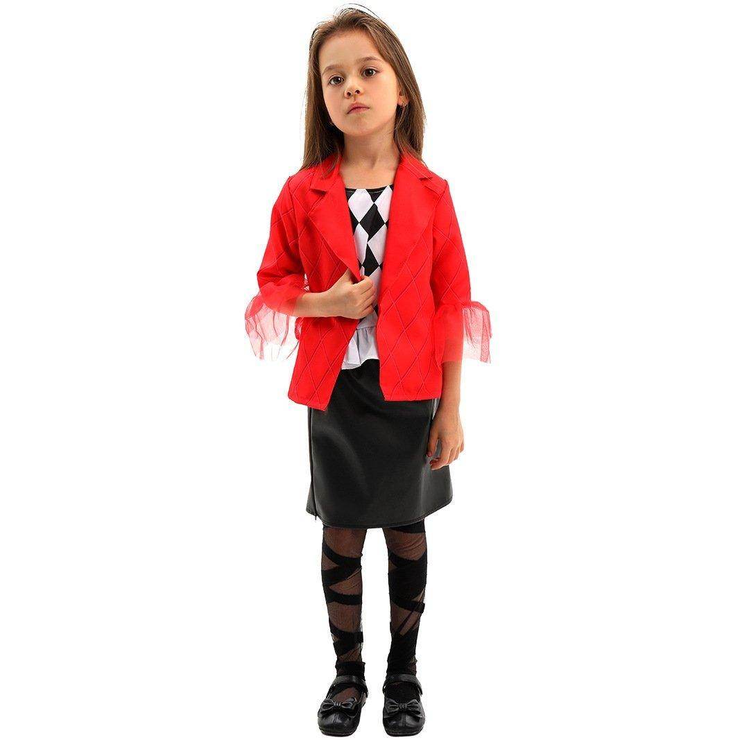 Kids Joker 2 Costume Double Delusion Role Playing Harley Quinn Cosplay Halloween - Ecosfun